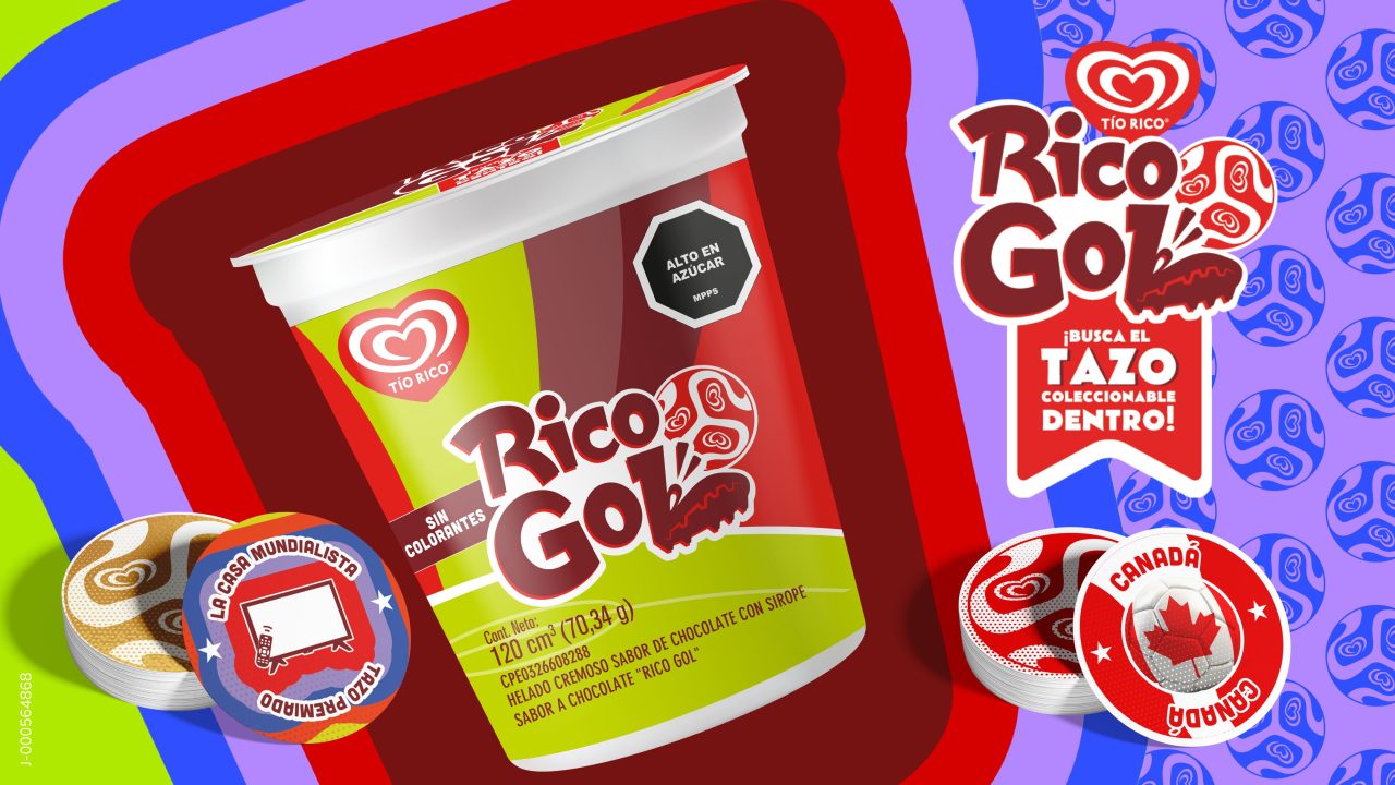 Tío Rico presenta RICO GOL el helado del campeón